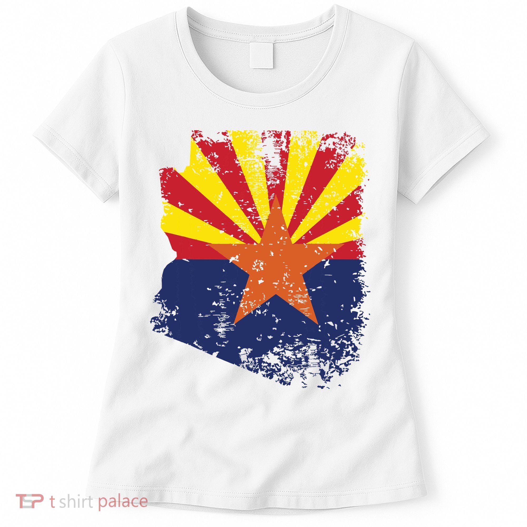 Arizona State Flag Faded Flag Of Arizona Women's T-Shirt