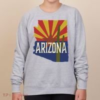 Arizona State Flag Saguaro Women's Sweatshirt thumb 0