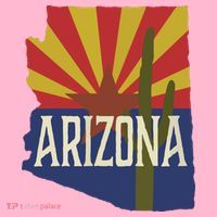 Arizona State Flag Saguaro Coaster thumb 2