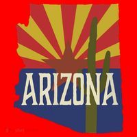 Arizona State Flag Saguaro Santa Hat thumb 1