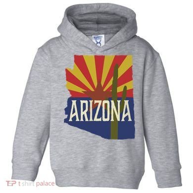 Arizona State Flag Saguaro Toddler Hoodie