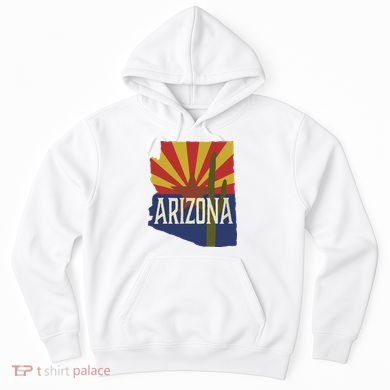 Arizona State Flag Saguaro Hoodie