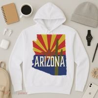 Arizona State Flag Saguaro Hoodie thumb 3