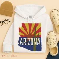 Arizona State Flag Saguaro Hoodie thumb 4