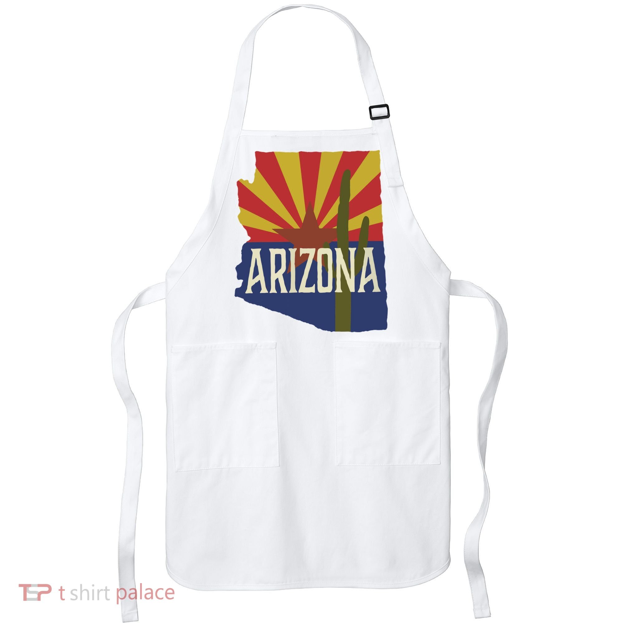 Arizona State Flag Saguaro Apron