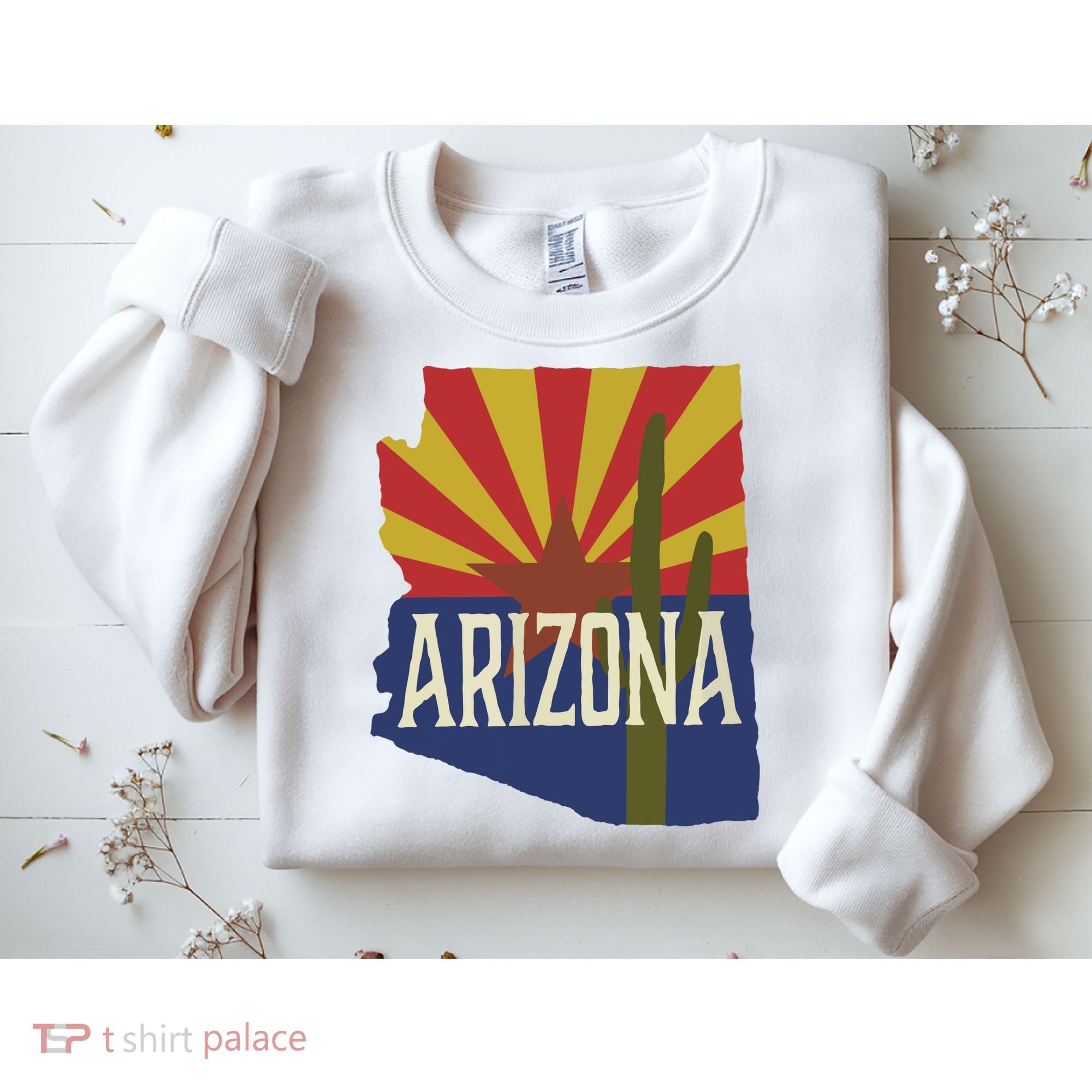 Arizona State Flag Saguaro Sweatshirt