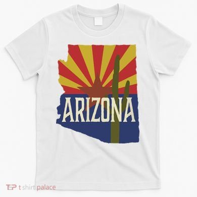 Arizona State Flag Saguaro T-Shirt