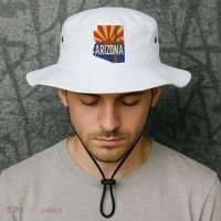 Arizona State Flag Saguaro Bucket Hat thumb 2