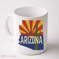 Arizona State Flag Saguaro Coffee Mug thumb 0
