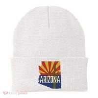 Arizona State Flag Saguaro Beanie thumb 0