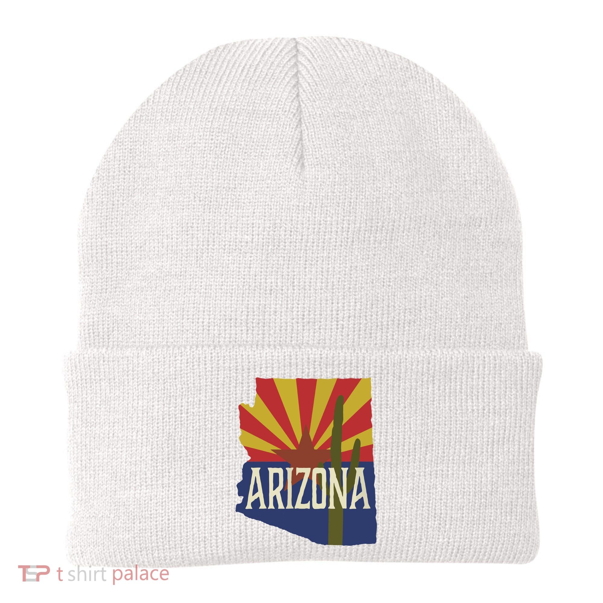 Arizona State Flag Saguaro Beanie