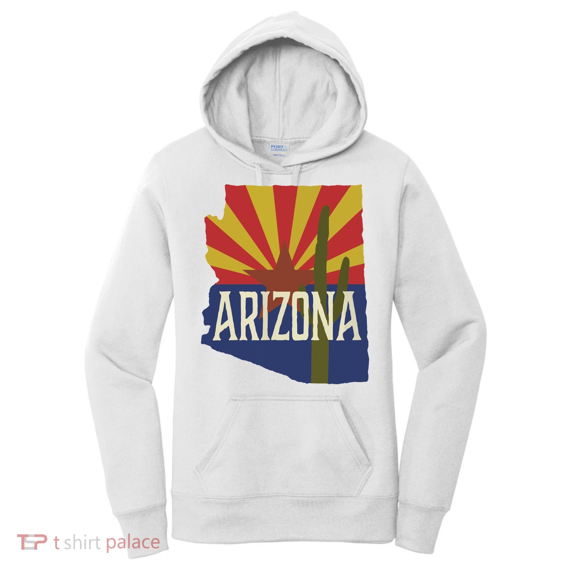Arizona State Flag Saguaro Women's Hoodie