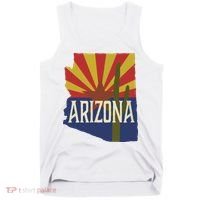 Arizona State Flag Saguaro Tank Top thumb 0