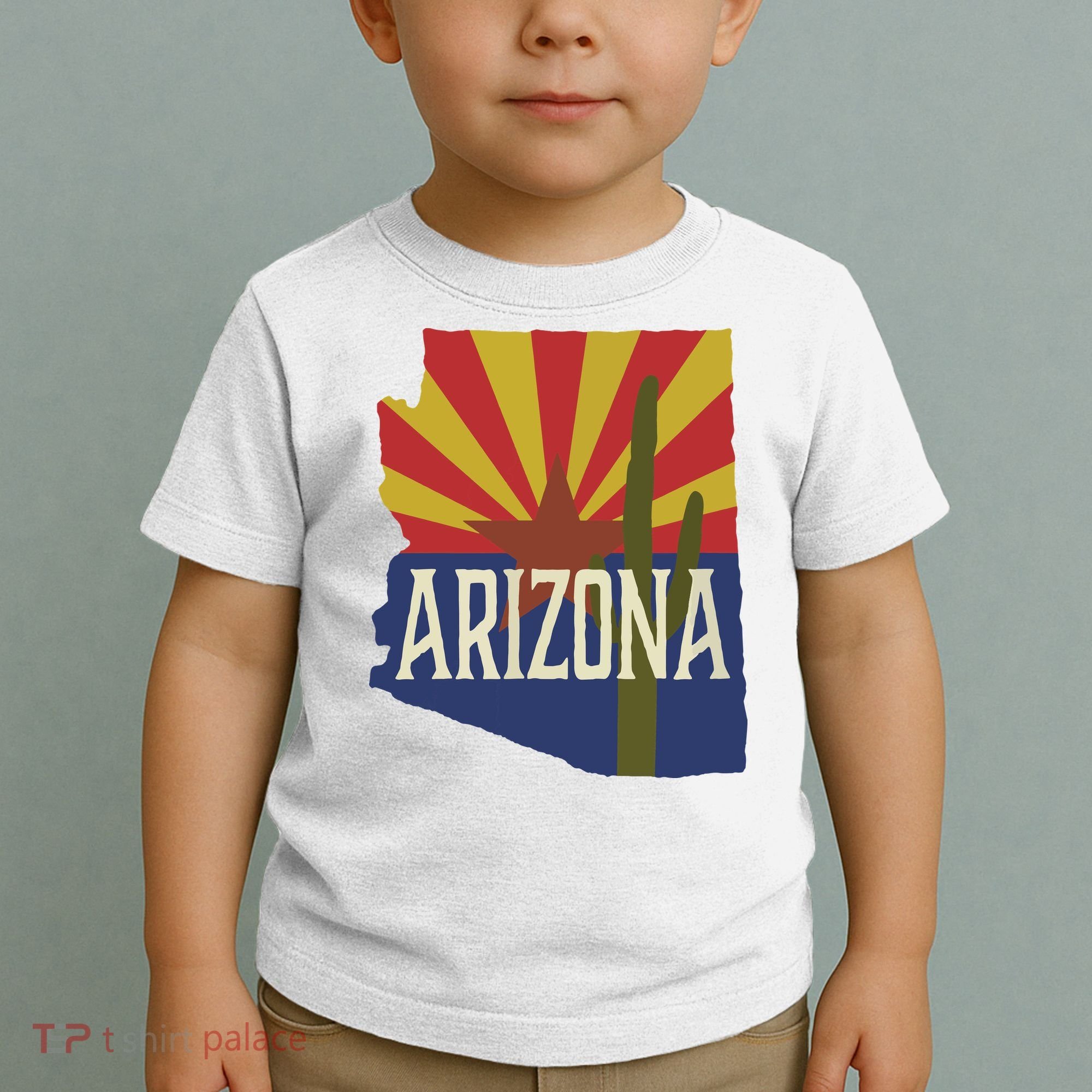 Arizona State Flag Saguaro Toddler T-Shirt