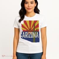Arizona State Flag Saguaro Women's T-Shirt thumb 4