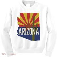 Arizona State Flag Saguaro Kids Sweatshirt thumb 0