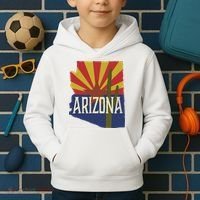 Arizona State Flag Saguaro Kids Hoodie thumb 2