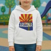 Arizona State Flag Saguaro Kids Hoodie thumb 3