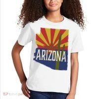 Arizona State Flag Saguaro Kids T-Shirt thumb 2