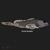 Arctic Sculpin Freshwater Fish Golf Towel thumb 3