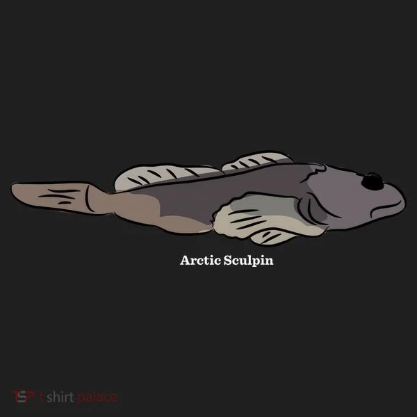 Arctic Sculpin Freshwater Fish Golf Towel