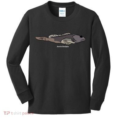 Arctic Sculpin Freshwater Fish Kids Long Sleeve Shirt