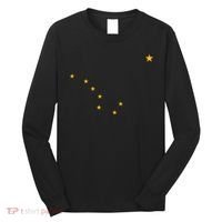 Alaska State Flag Shirts Stars Astrology Big Dipper Long Sleeve Shirt thumb 0