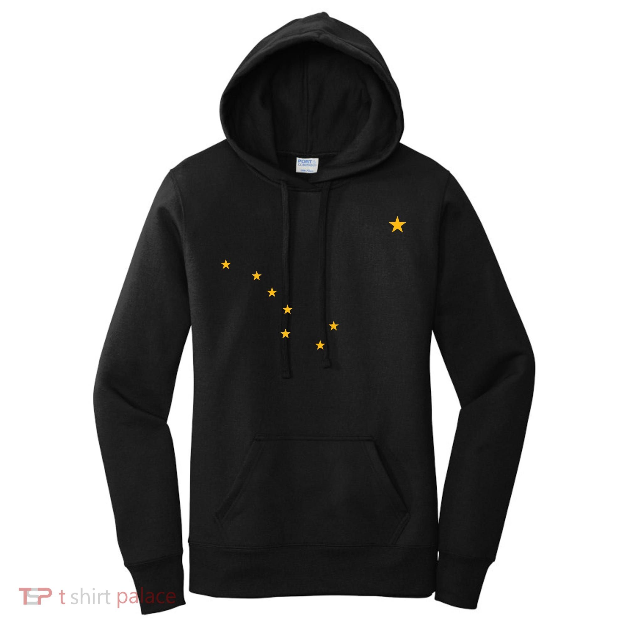 Alaska State Flag Shirts Stars Astrology Big Dipper Women's Hoodie
