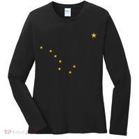 Alaska State Flag Shirts Stars Astrology Big Dipper Women's Long Sleeve Shirt thumb 0