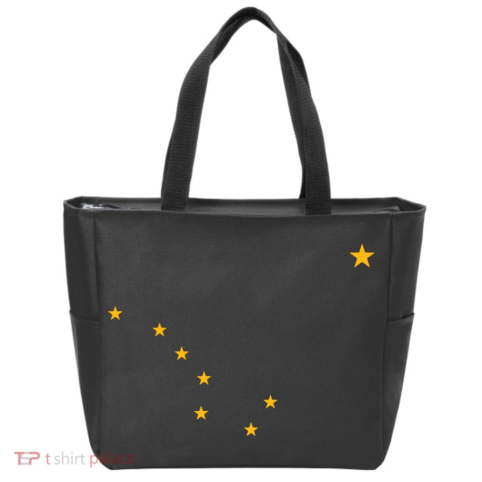 Alaska State Flag Shirts Stars Astrology Big Dipper Tote Bag
