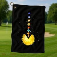 Astronomer Stars Galaxy Telescope Astrology Zodiac Golf Towel thumb 1