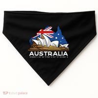 Australia Sydney Gps Coordinates Opera House USA-Made Doggie Bandana thumb 0