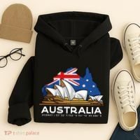 Australia Sydney Gps Coordinates Opera House Hoodie thumb 4