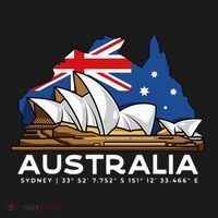 Australia Sydney Gps Coordinates Opera House Backpack thumb 2