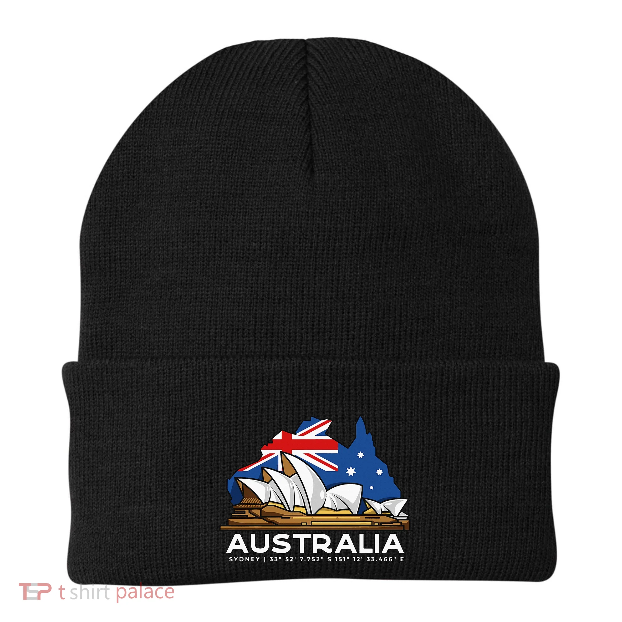Australia Sydney Gps Coordinates Opera House Beanie
