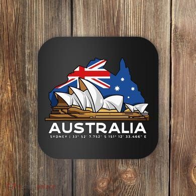 Australia Sydney Gps Coordinates Opera House Coaster