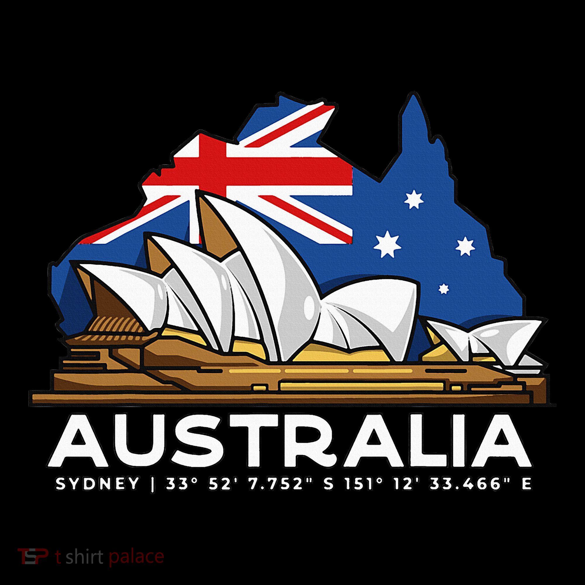 Australia Sydney Gps Coordinates Opera House Women's Hoodie