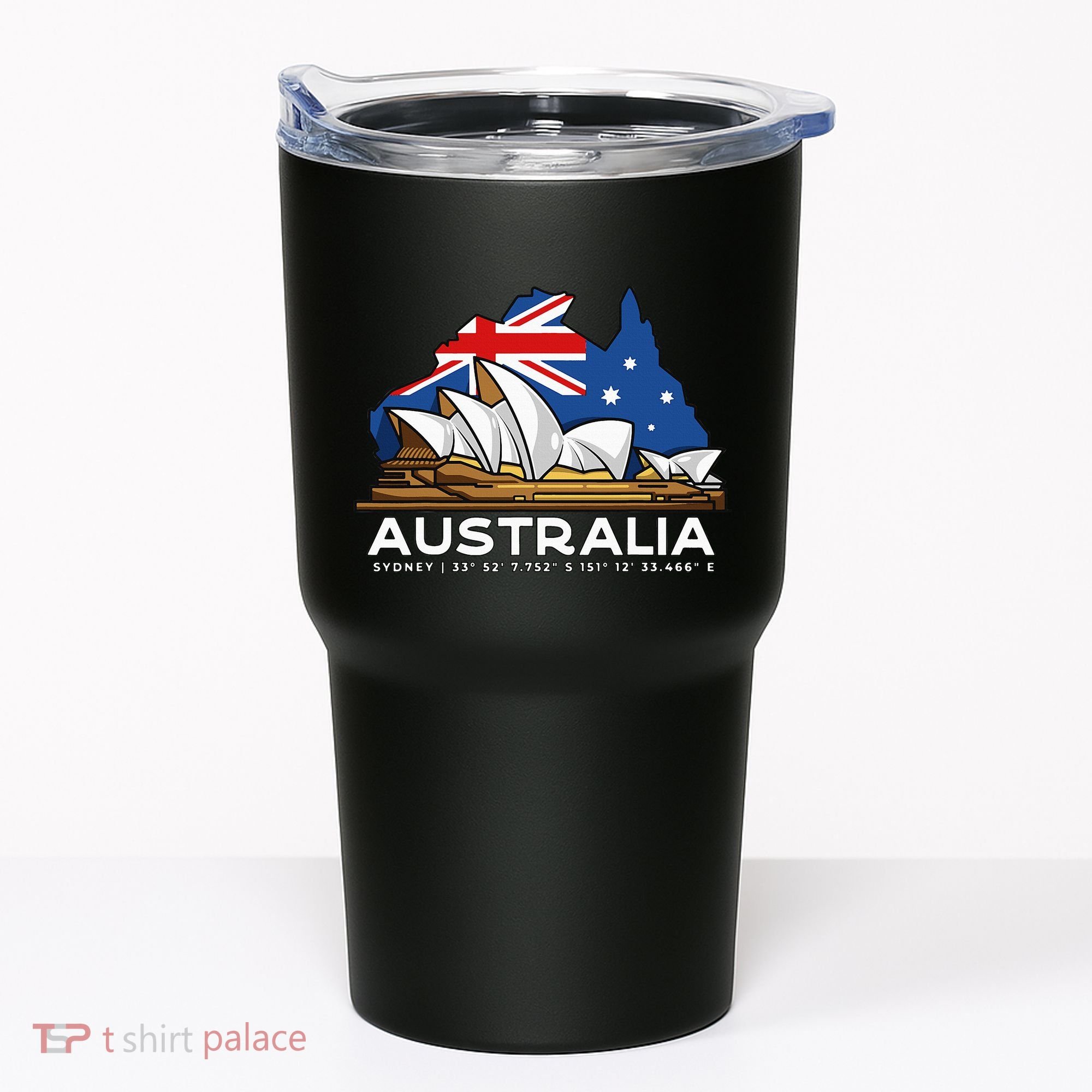 Australia Sydney Gps Coordinates Opera House Tumbler
