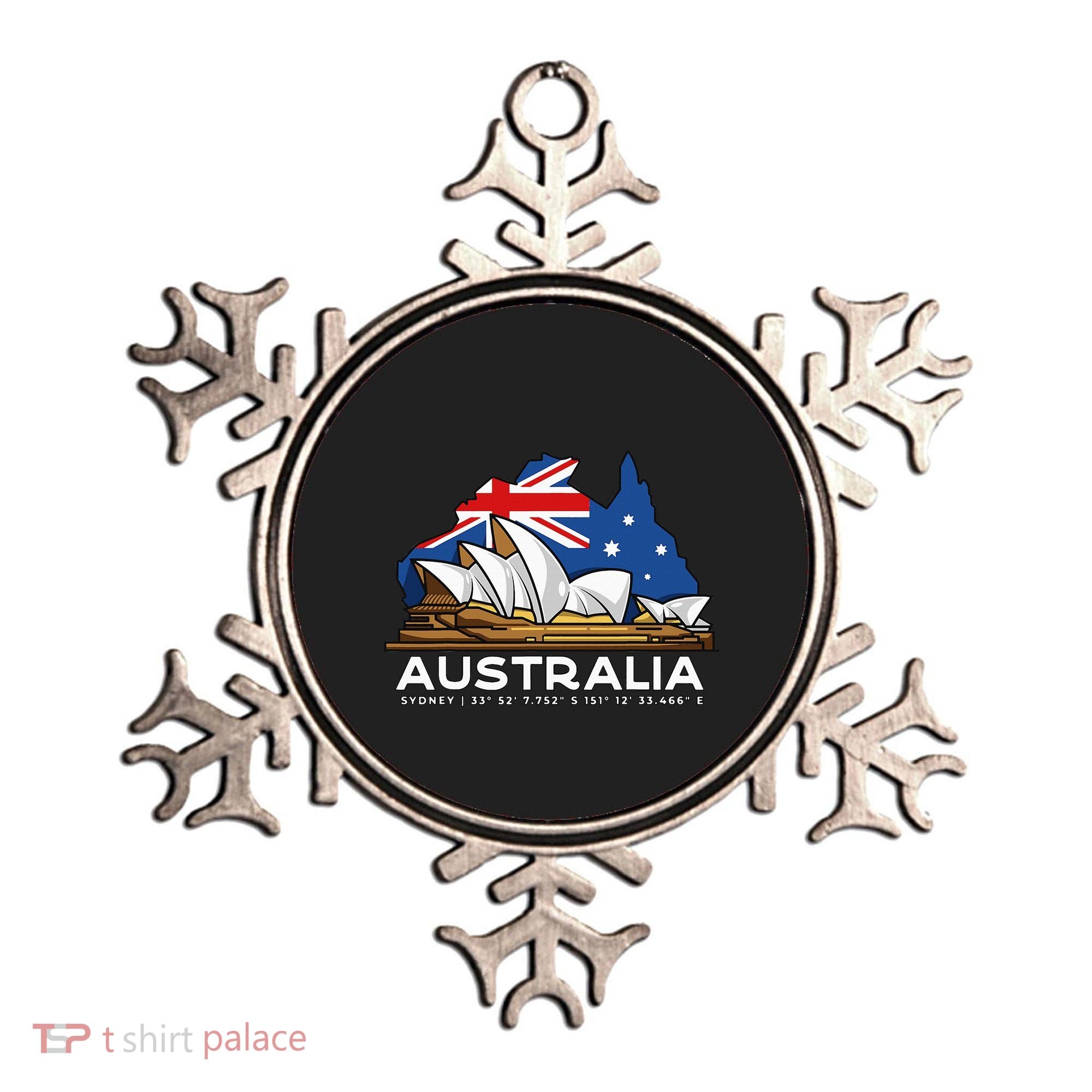 Australia Sydney Gps Coordinates Opera House Ornament