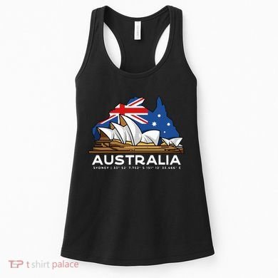 Australia Sydney Gps Coordinates Opera House Women's Tank Top