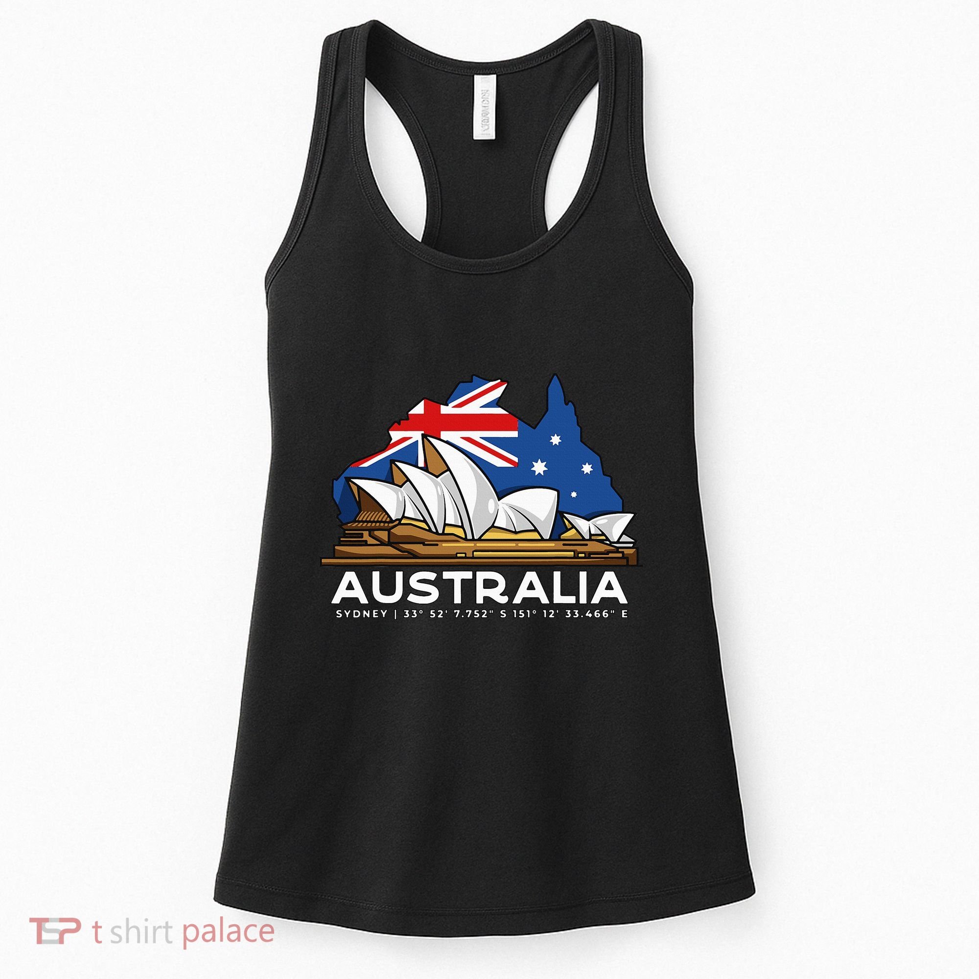 Australia Sydney Gps Coordinates Opera House Women's Tank Top
