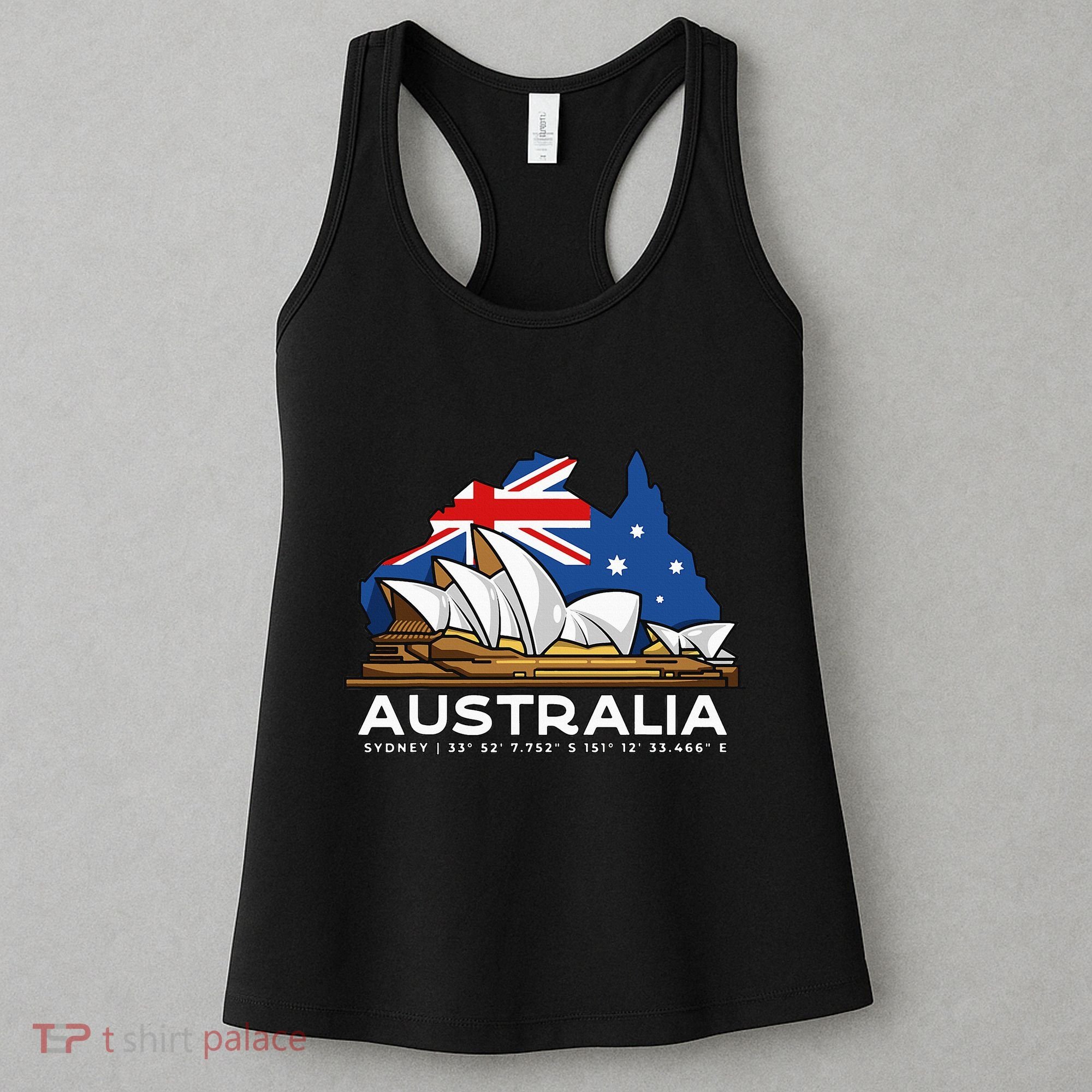 Australia Sydney Gps Coordinates Opera House Women's Tank Top