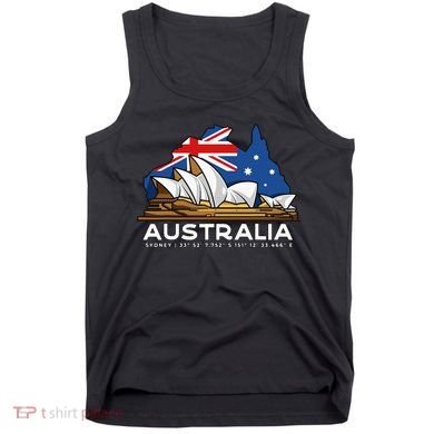Australia Sydney Gps Coordinates Opera House Tank Top
