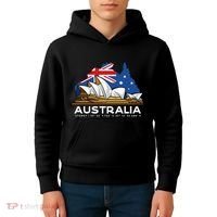 Australia Sydney Gps Coordinates Opera House Kids Hoodie thumb 4