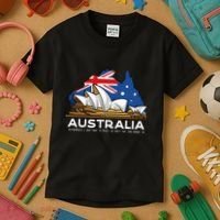 Australia Sydney Gps Coordinates Opera House Kids T-Shirt thumb 3