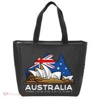Australia Sydney Gps Coordinates Opera House Tote Bag thumb 0