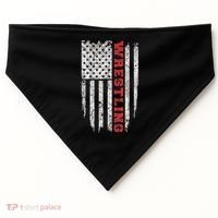 American Sport Gift Wrestling TShirt USA Gift USA-Made Doggie Bandana thumb 0