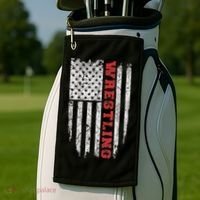 American Sport Gift Wrestling TShirt USA Gift Golf Towel thumb 2