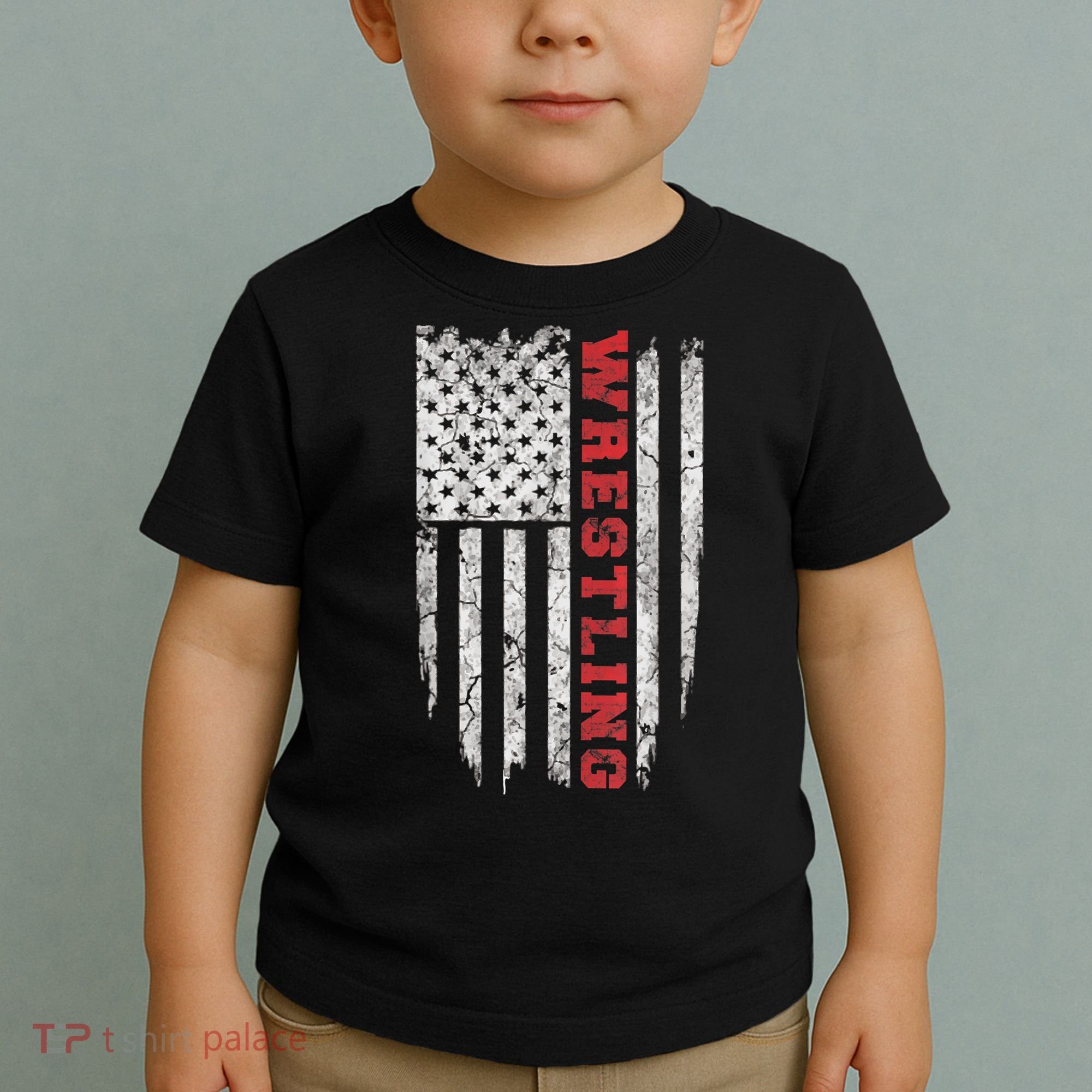 American Sport Gift Wrestling TShirt USA Gift Toddler T-Shirt