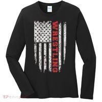 American Sport Gift Wrestling TShirt USA Gift Women's Long Sleeve Shirt thumb 0